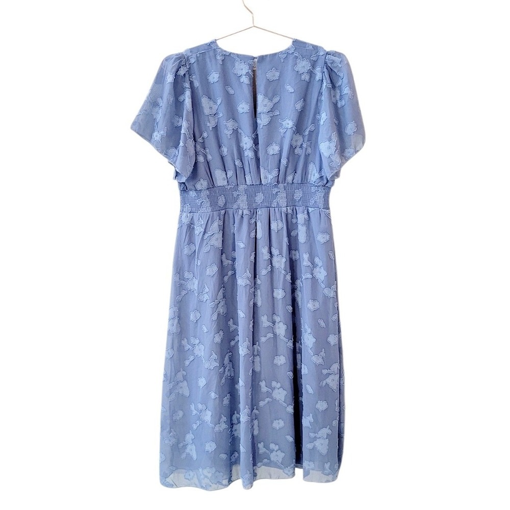BALTIC BORN XL Blue June Smocked Midi Dress Women - Picture 15 of 15